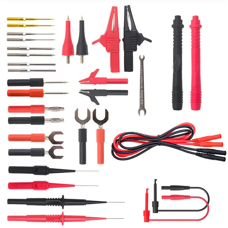 ML-1708 Multimeter Test Line - Banana Plug & Alligator Clip Cable | 32P-1 U-Type Fork