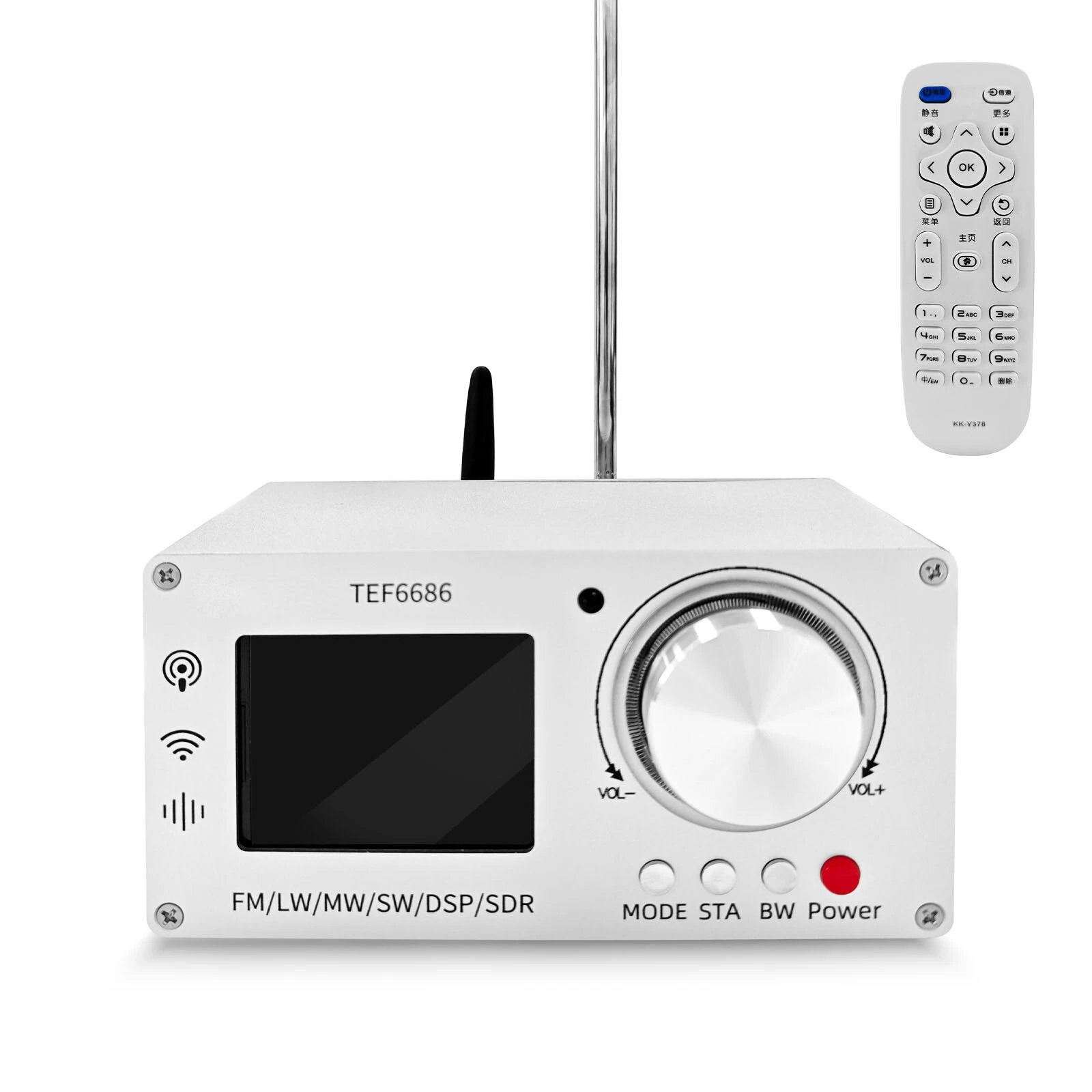 TEF6686 DSP Digital Radio Receiver - FM LW MW SW Full Band | Portable 2.8 Inch Screen