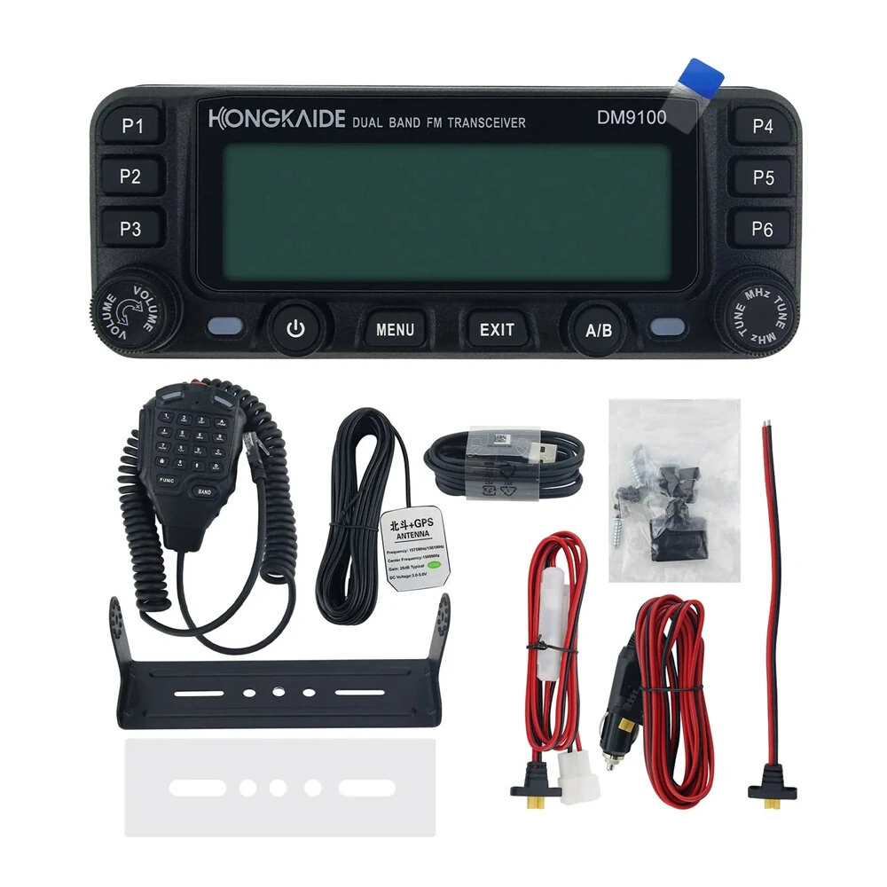 ZASTONE DM9100 25W DMR Mobile Radio | Dual Band VHF UHF | Built-in GPS & Encryption