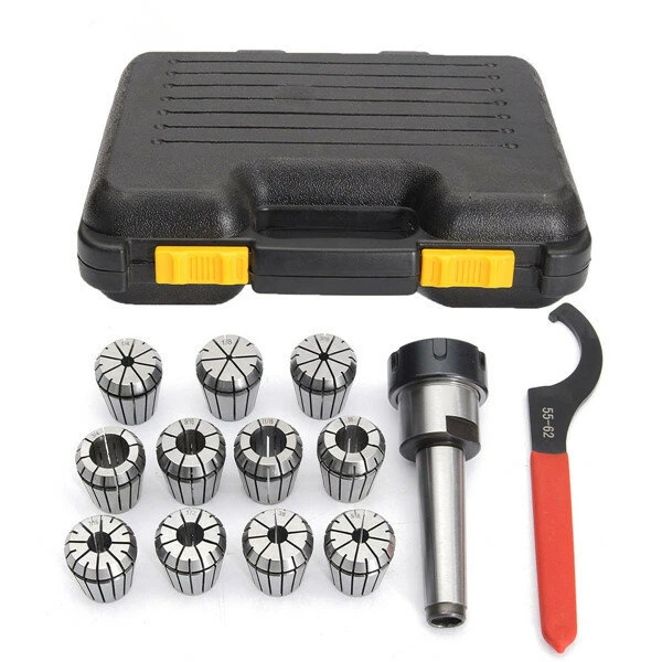 BrandName 11pc 1/8-3/4 MT3 1/2 Chuck Set Spanner Milling Machine