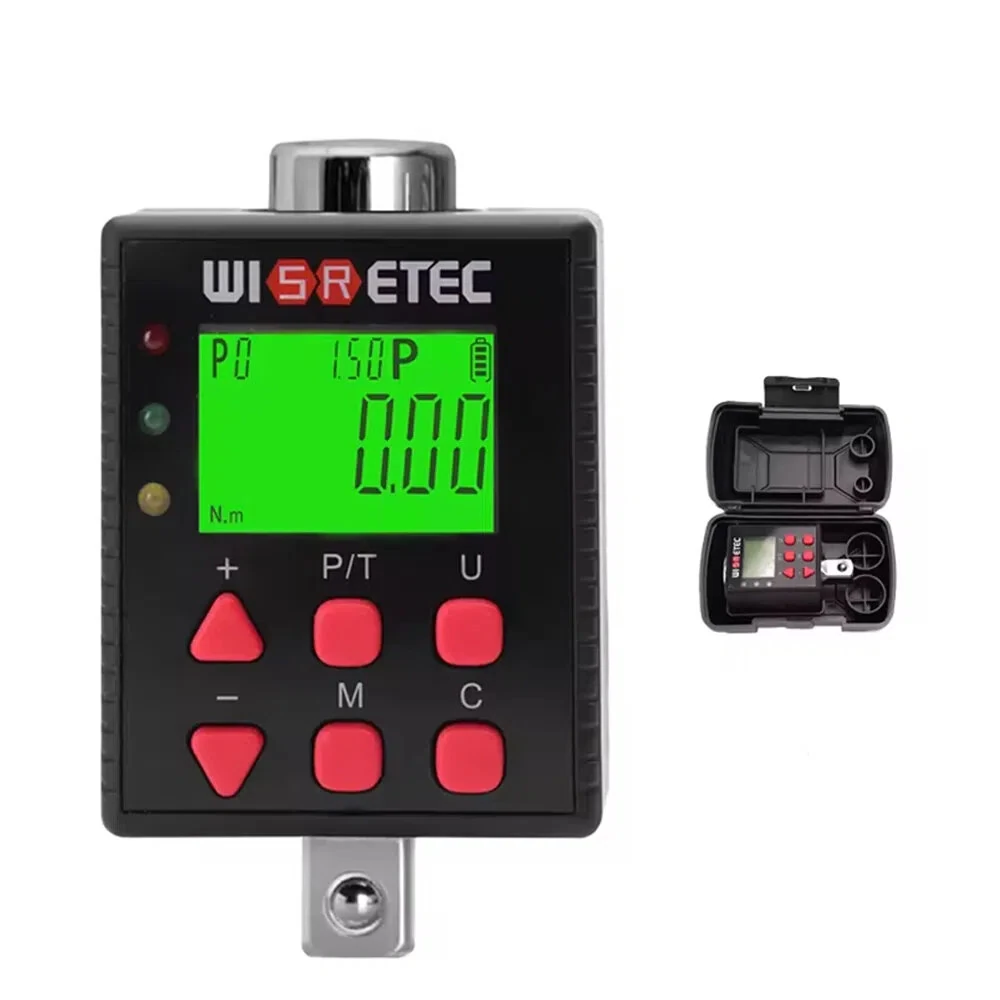 Digital Torque Meter 0.1-340 N.m - Adjustable Electronic Adapter | Large Backlit Display & Bidirectional