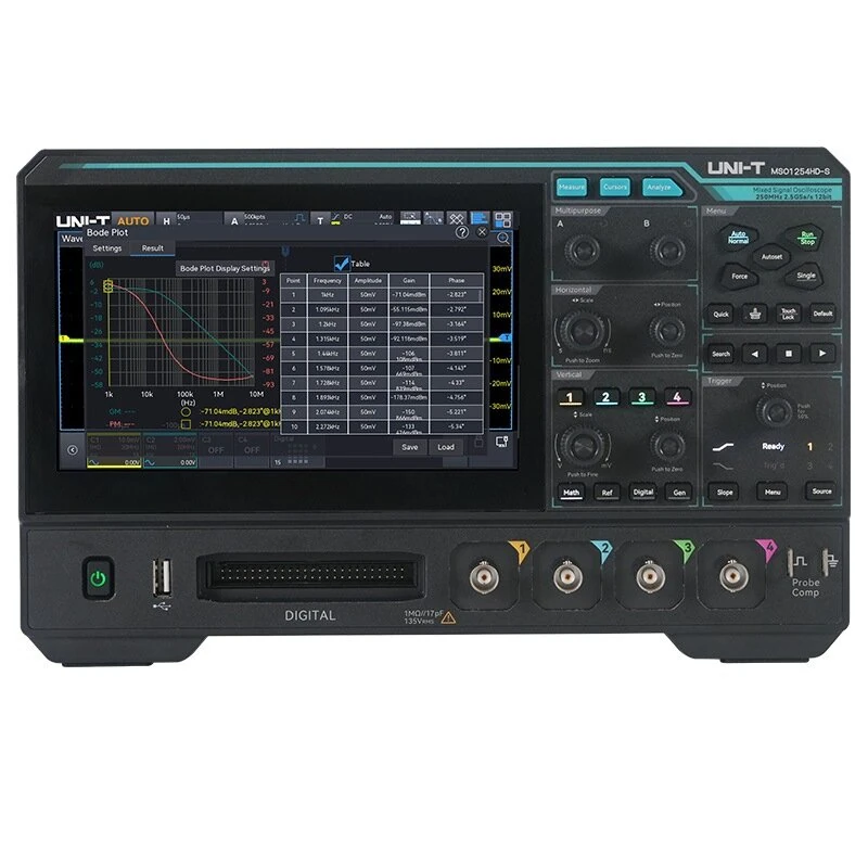 UNI-T MSO1154HD 150MHz Oscilloscope | 4 Channel 12 Bit 7 Touchscreen