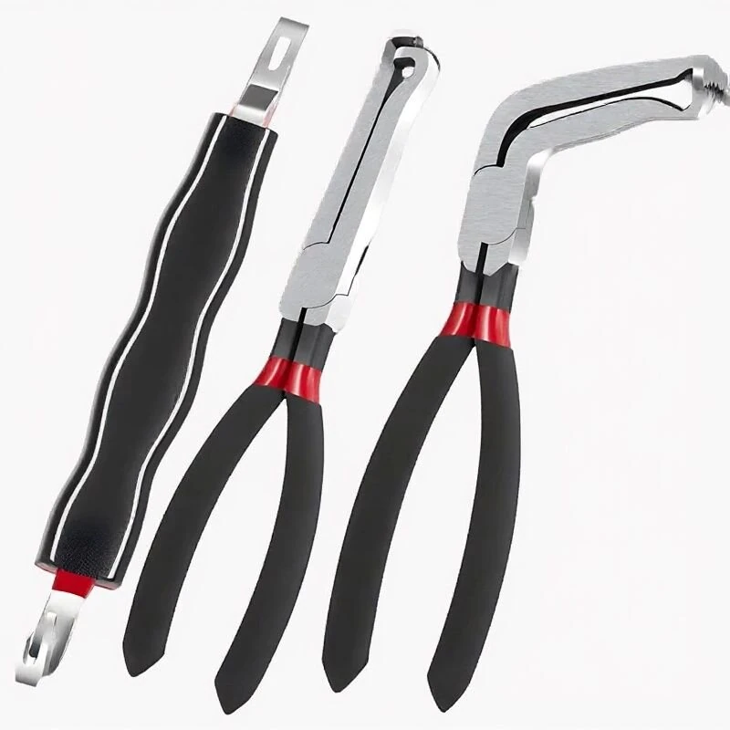Automotive Disconnect Pliers Set - Carbon Steel Connector Tool for Engine Maintenance
