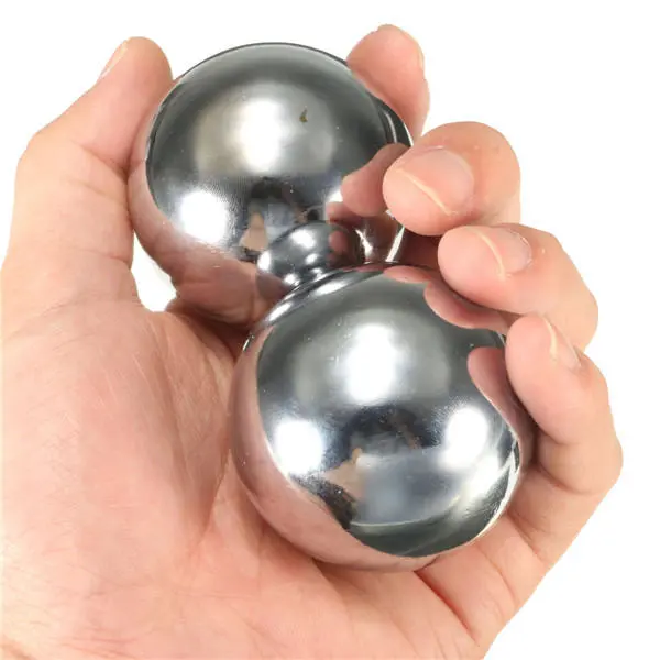 2pcs EDC Solid Steel Fitness Handball - 2.5in Model