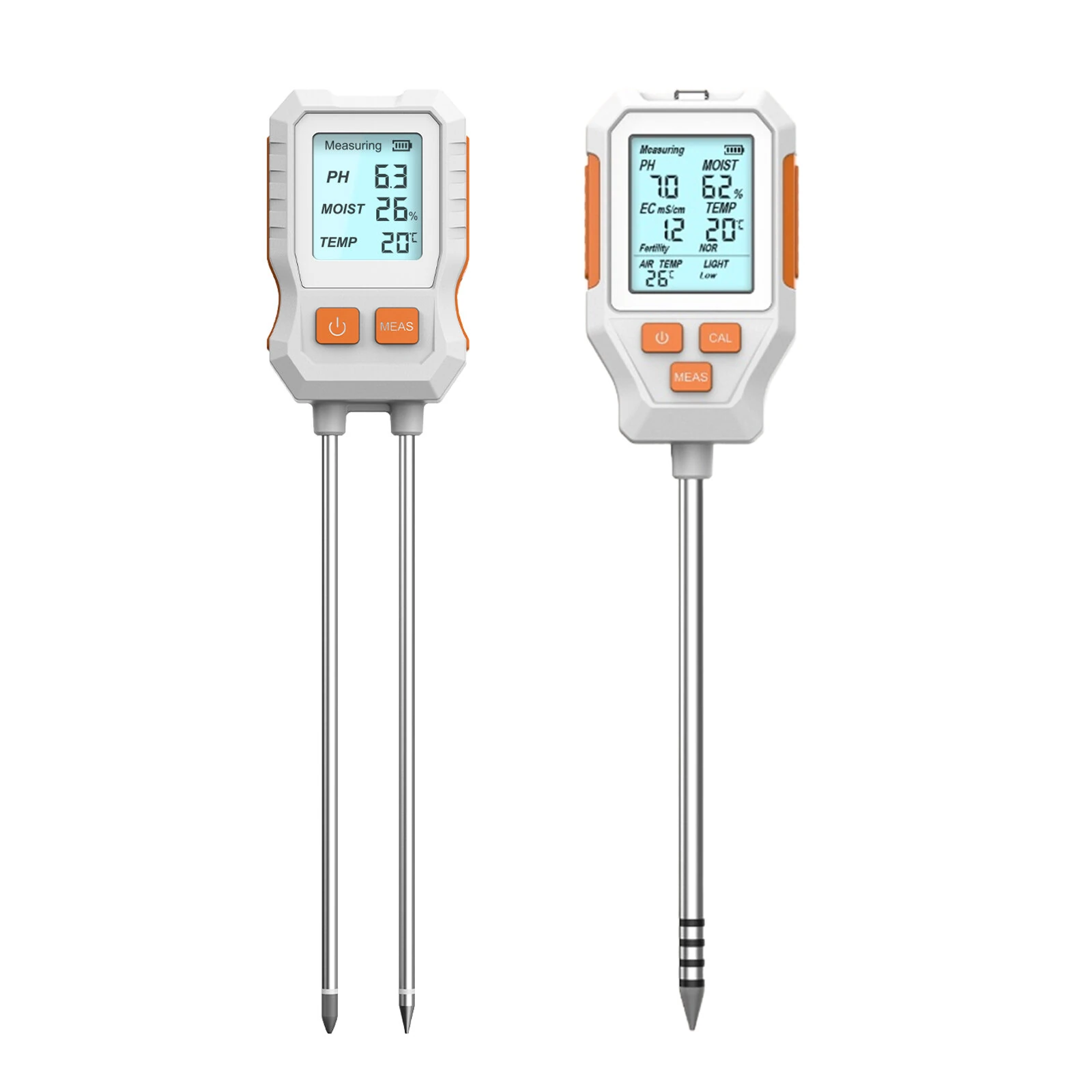 SGS12 3-in-1 Soil Analyzer - Measures Moisture, pH, Fertility | Digital Display