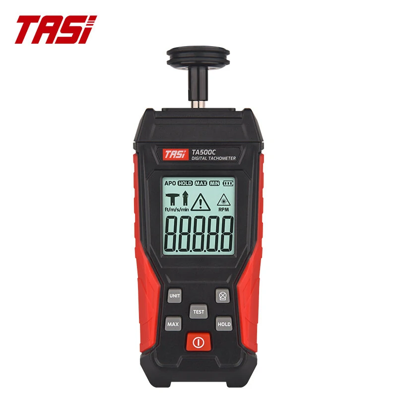 Anson TA500C Professional Laser Tachometer - Digital Contact Speedometer | Fast & Accurate