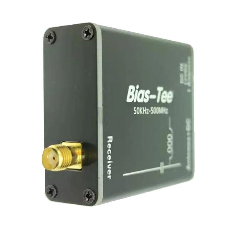 HFDYLoop Bias Tee | 50kHz-500MHz RF DC Block | 5V-12V 1A for Active Antennas