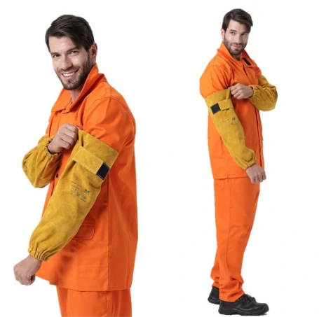Professional Welding Sleeve - 19 Split Cowhide | EN11611 Certified Protection