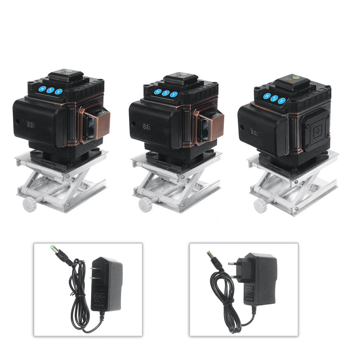 Green Laser Level 8/12/16 Line | Self-Leveling 360° Rotary | Digital Display