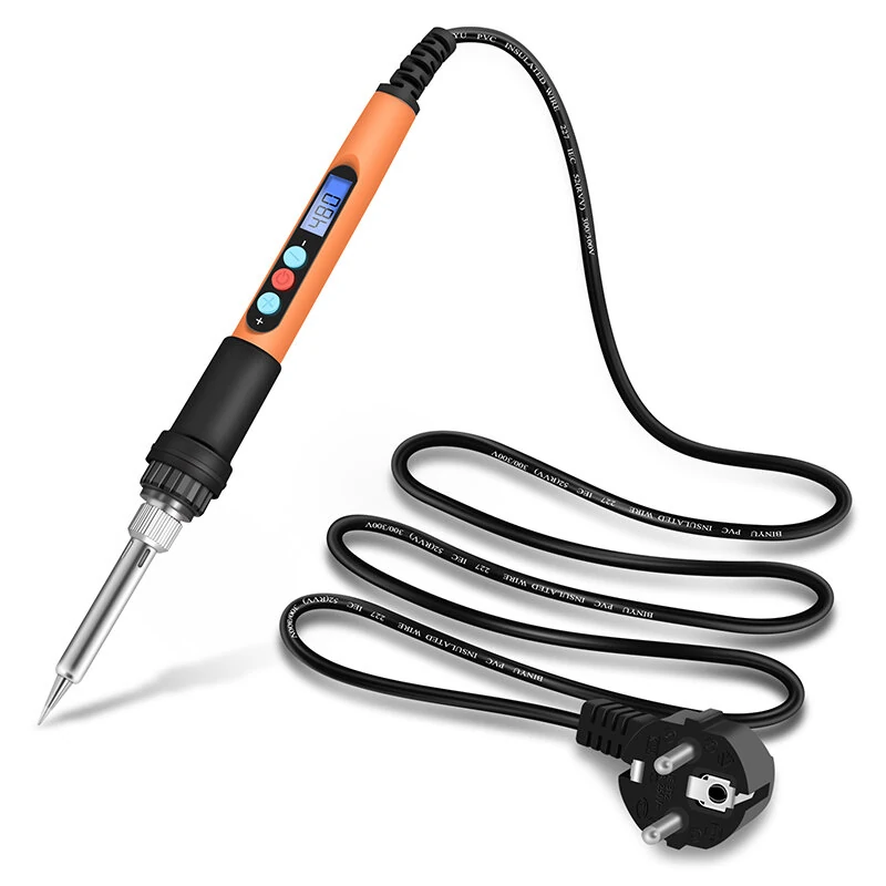 Handskit 90W Digital Soldering Iron Set - Adjustable Temperature & LCD Display