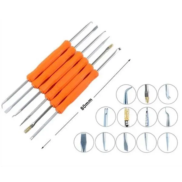 JAKEMY JM-Z01 6-in-1 Solder Assist Tool | Desoldering & PCB Cleaning Kit