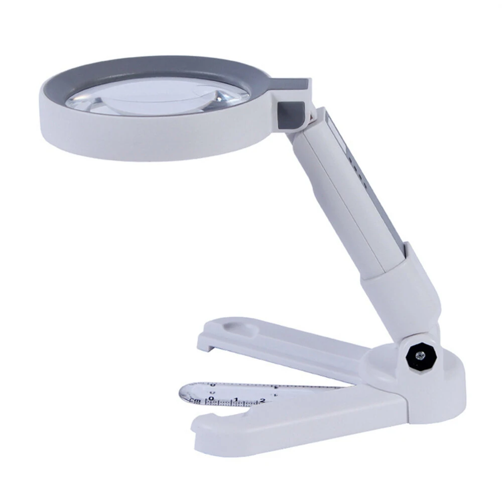 Portable 18-LED Magnifying Glass | 5x & 11x Folding Lens for Precision Repair
