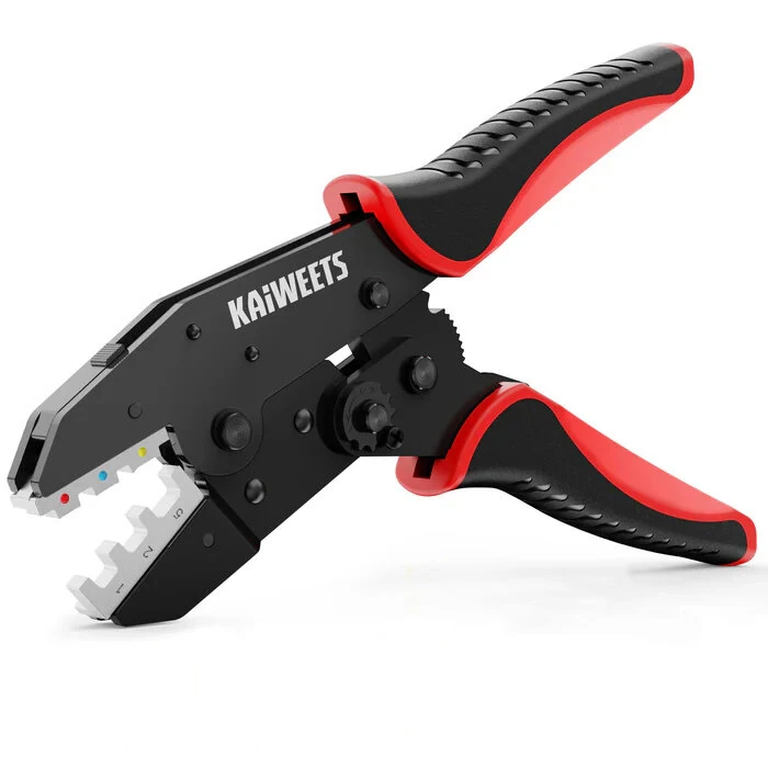 KAIWEETS KDC02 Crimping Tool | AWG 22-10 Ratchet | Heat Shrink Connectors