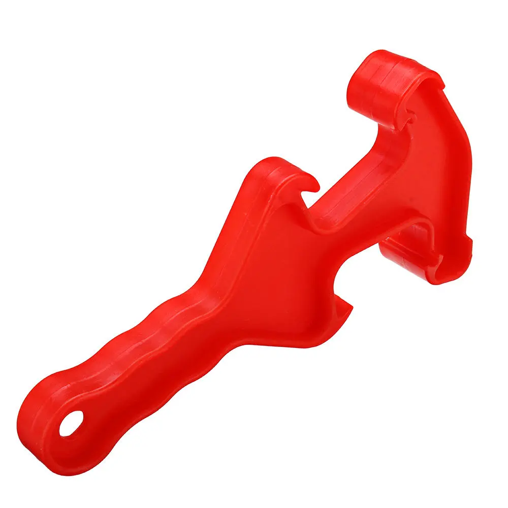 Effetool Double-End Pail Opener - Plastic Bucket & Paint Can Lid Wrench Tool - Red