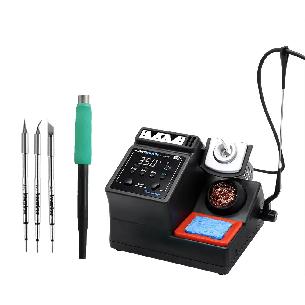 AIFEN A9E Soldering Station 160W | 100-450°C Adjustable Temperature with T245 Handle & Tools