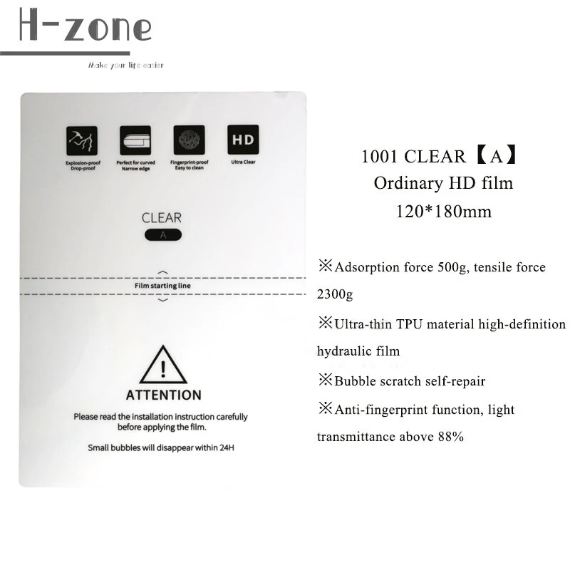 MECHANIC S760 Screen Protector Film - 50pcs HD Hydraulic Front Protectors Ultra Thin
