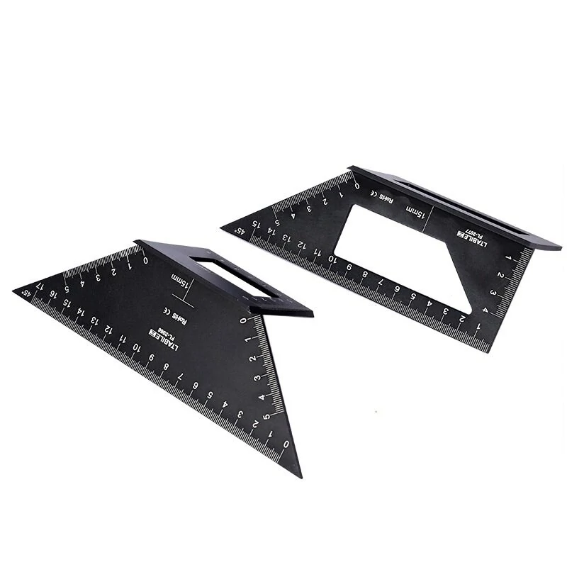 Multifunctional Right Angle Ruler 45/90 Degree | Aluminum Alloy T-Shape for Woodworking