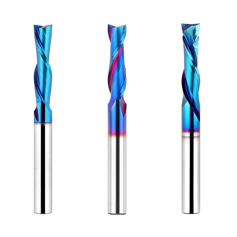 3PCS 1/4 Inch Shank Tungsten Steel Router Bits | Up Cut Down Cut Compression