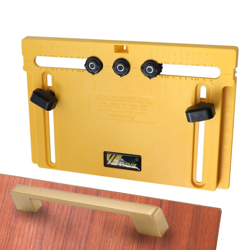 Woodworking Handle Hole Locator - Cabinet Door Installation Tool | Hand-Held Positioning Aid