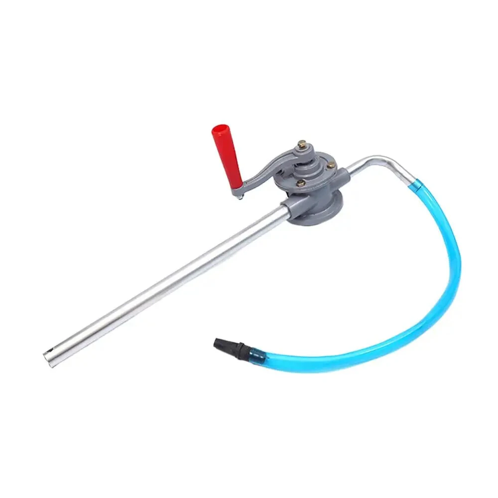 Aluminum Alloy Hand Crank Oil Extractor Pump - Portable Adjustable Tube - Automotive Fluid Transfer