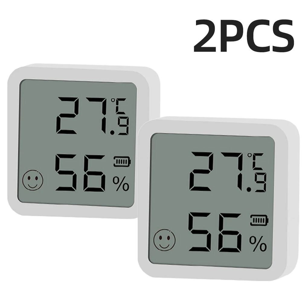 TH05 Mini Smart Bluetooth Temperature Humidity Sensor - 2 Pack | Long-Range & Real-Time Monitoring for Home Automation