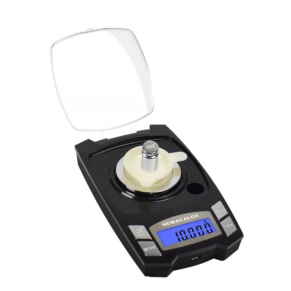 NEWACALOX Digital Jewelry Scale - 0.001g Precision - 100g/50g Capacity - USB Charging