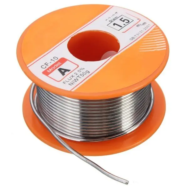 63/37 Tin Lead Solder Wire - 1.5mm 2.0% Flux Rosin Core for Welding & Soldering Iron