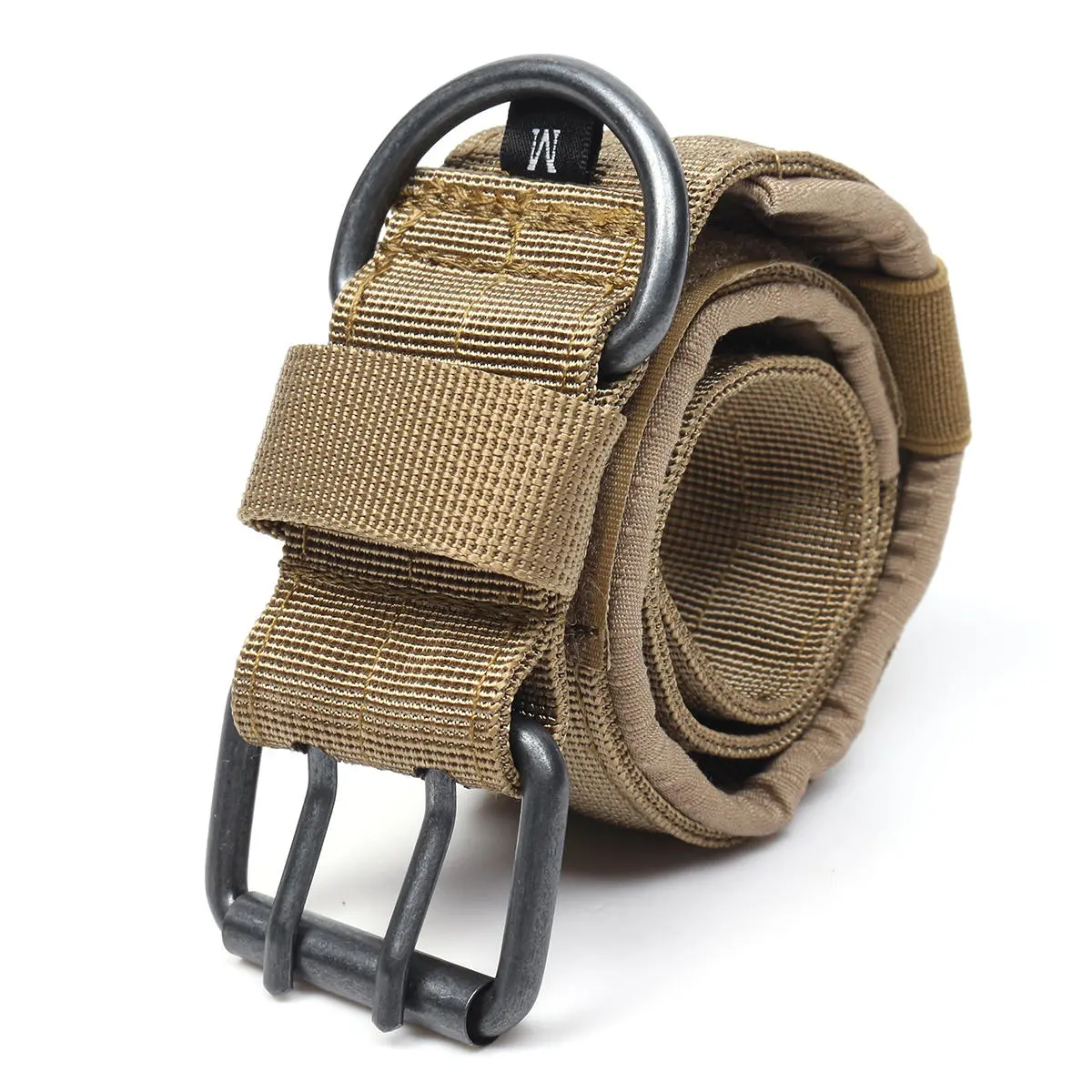 Nylon Tactical Dog Collar | Military Adjustable Training Collar with Metal D-Ring - M Size