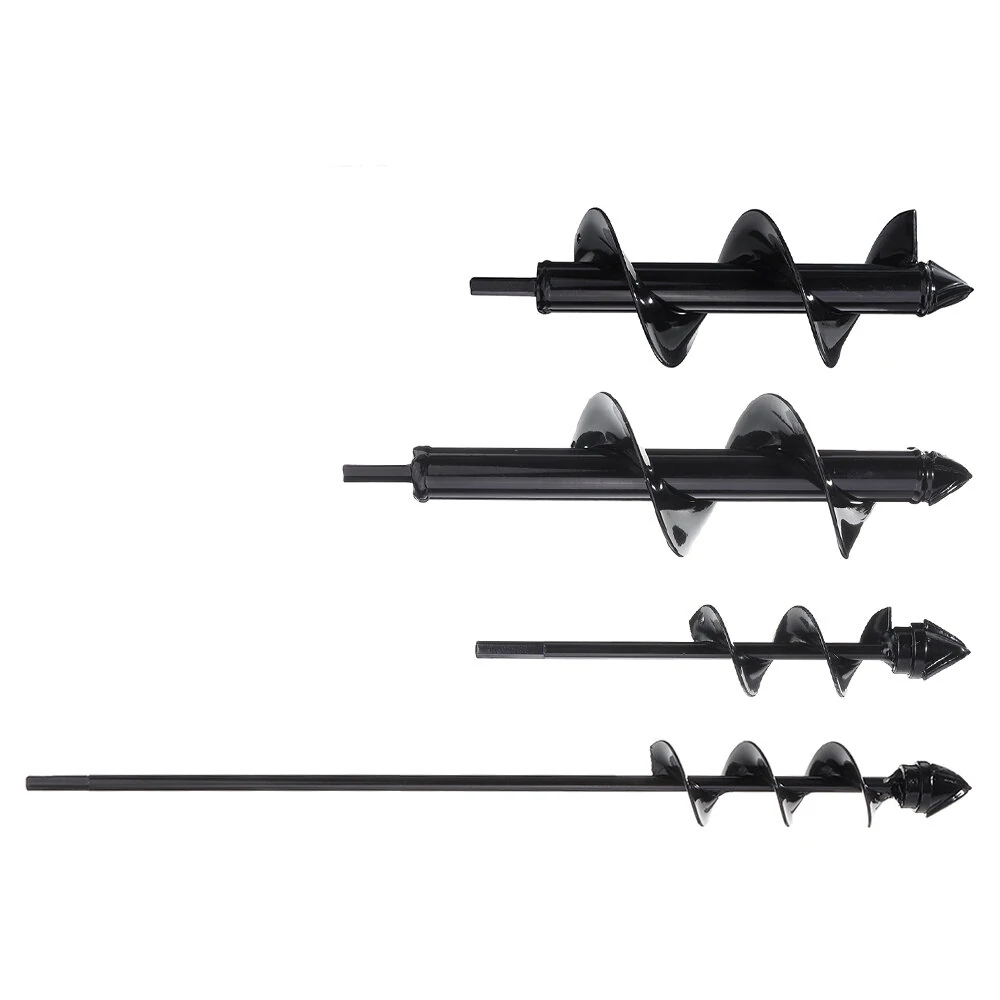 Drillpro Hard Alloy Spiral Auger Drill Bit - 4x22/4x45/8x25/8x30cm - Rust Proof Planter Hole Digger