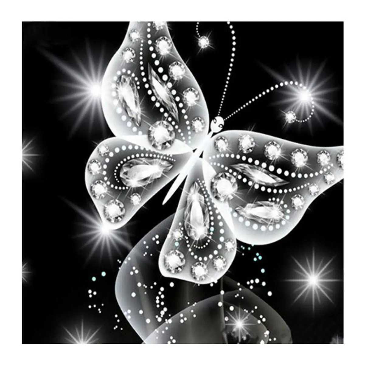 Butterfly 5D Diamond Painting Kit | Complete Embroidery Cross Stitch Tools