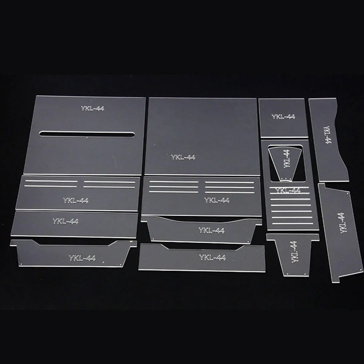 Acrylic Leather Craft Stencil Set - Handmade Tool for Long Wallet DIY