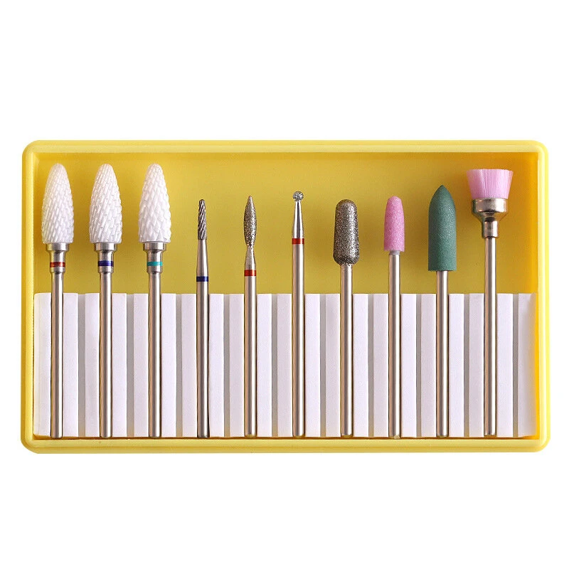 Tungsten Alloy Ceramic Nail File & Grinding Wheel Kit | Nail Polishing Tools