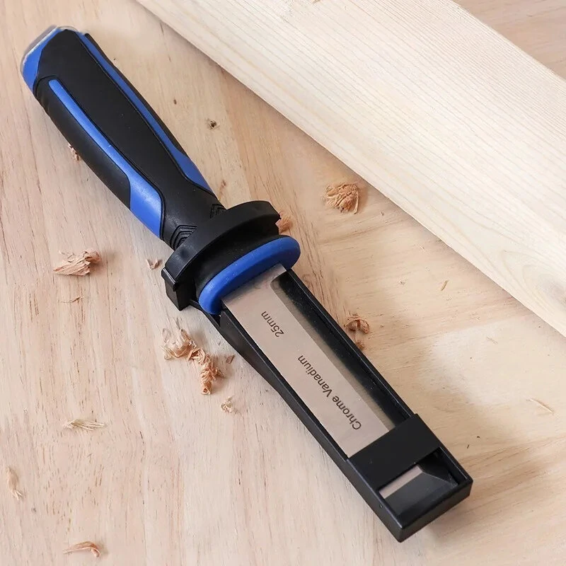Woodworking Right Angle Chisel with Hammer Function | Multi-functional Slotting & Flat Chisel for Carpenters