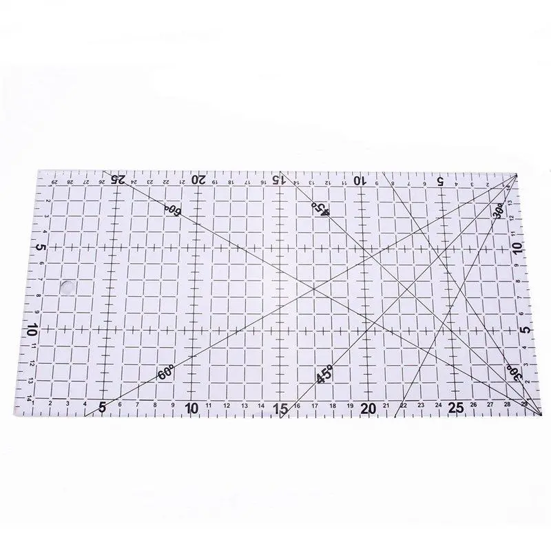 Acrylic Quilting Ruler 30x15cm - Clear Sewing Patchwork Ruler for DIY