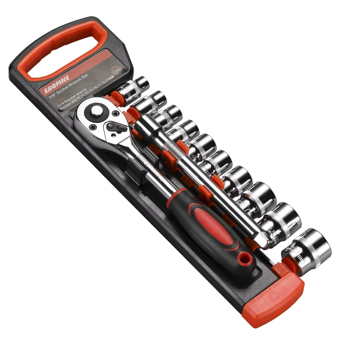 Reliable Metric Socket Wrench Set - 12 Piece Chrome Vanadium Steel with Quick Release