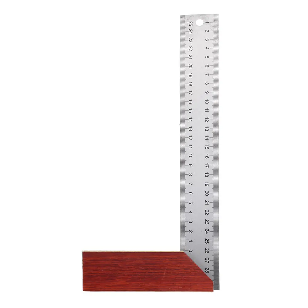 Mytec 250mm Stainless Steel Angle Ruler - 90 Degree Square Protractor & Marking Gauge