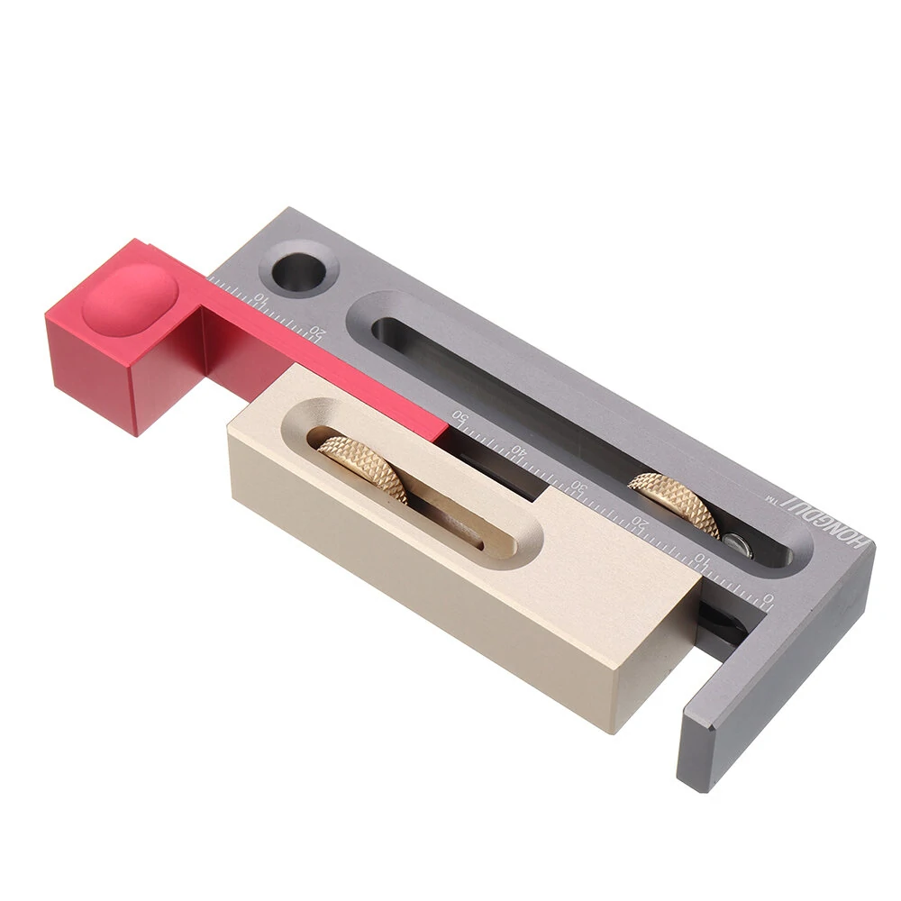 HONGDUI Kerfmaker Table Saw Slot Adjuster - Mortise and Tenon Tool for Woodworking