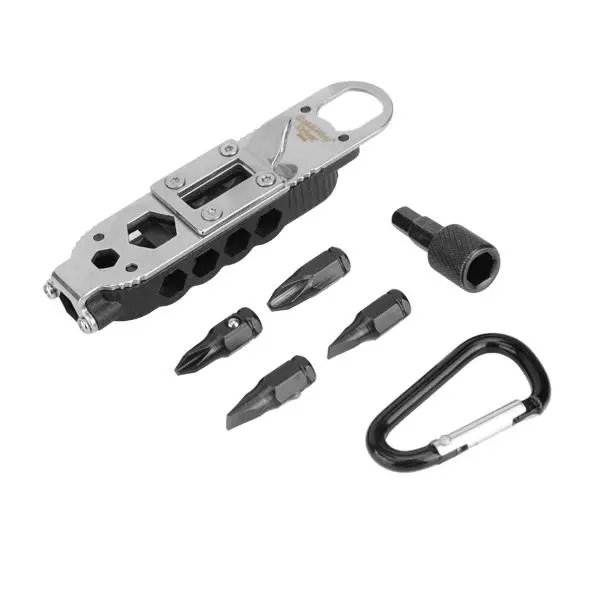 Multi-function Stainless Steel Screwdriver - LED Light & Bottle Opener Repair Tool