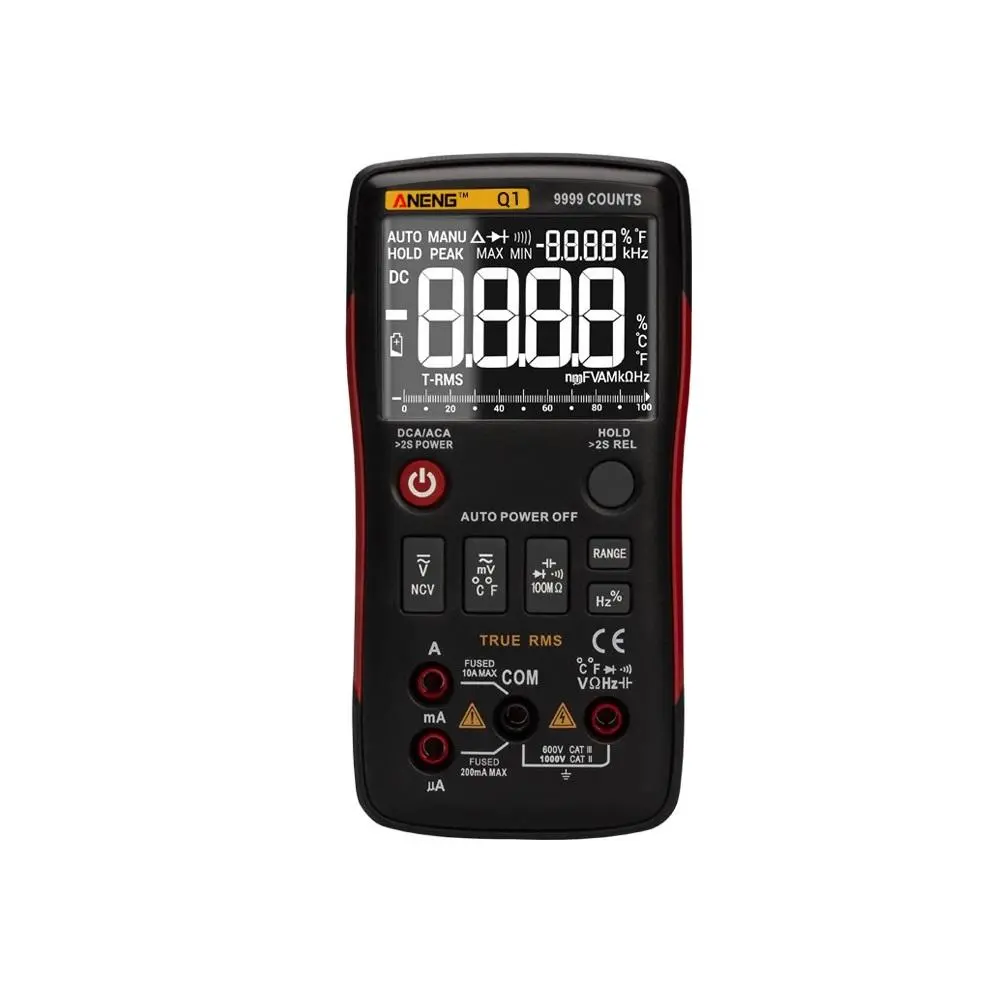 ANENG Q1 Digital Multimeter - True RMS 9999 Count | NCV & LCR Meter