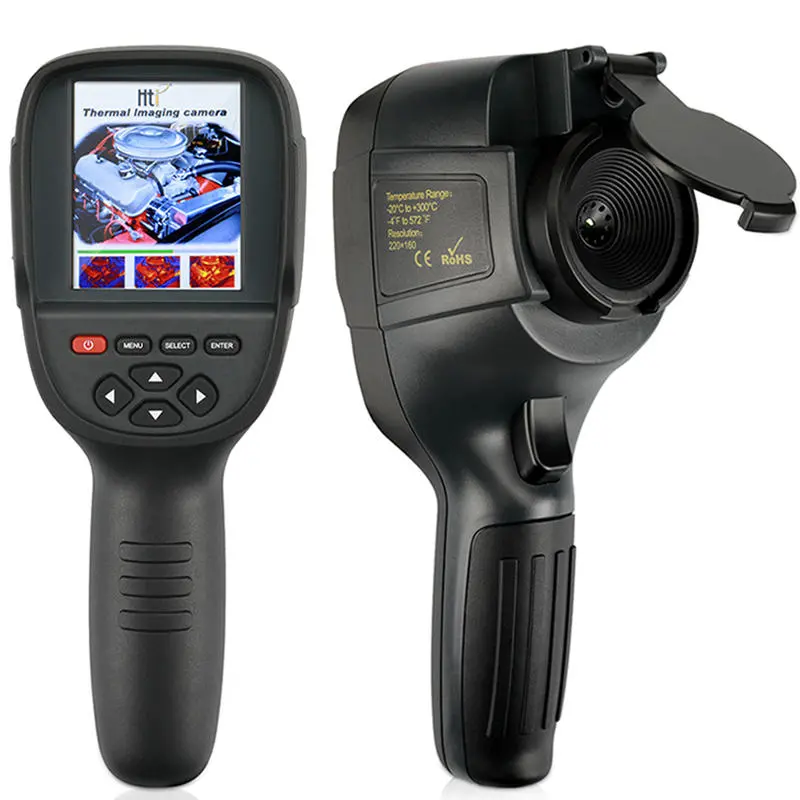 HT-18 Handheld Thermal Camera - 220x160 IR Imager & Digital Temperature Tester