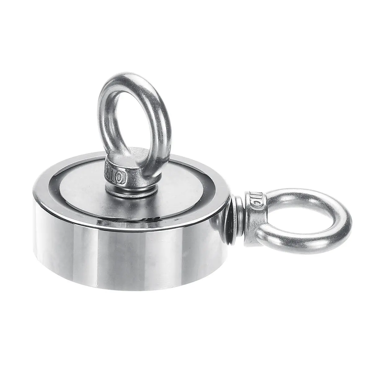 Neodymium Fishing Magnet - 200KG Double Sided Recovery Hook & Salvage Ring Tool