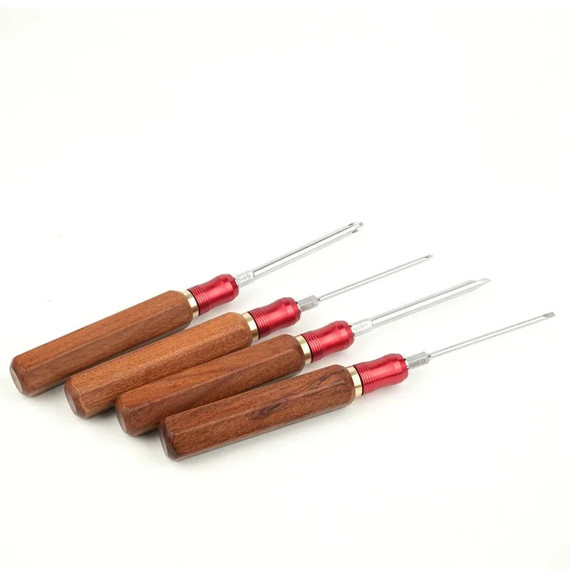 Woodworking Router Table Plate - Wood Handle Screwdriver Set with Brass Collet