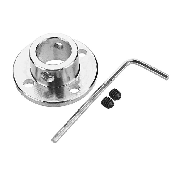 Steel Rigid Flange Coupling - 12mm Bore for Motor Shaft & Bearing Guide