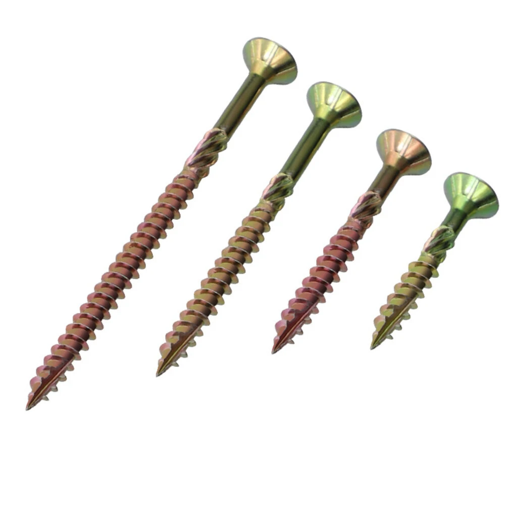 100pcs Pocket Hole Screws - T25 Torx Self-Tapping Deck Screws for Hardwood | 35/45/60/80mm