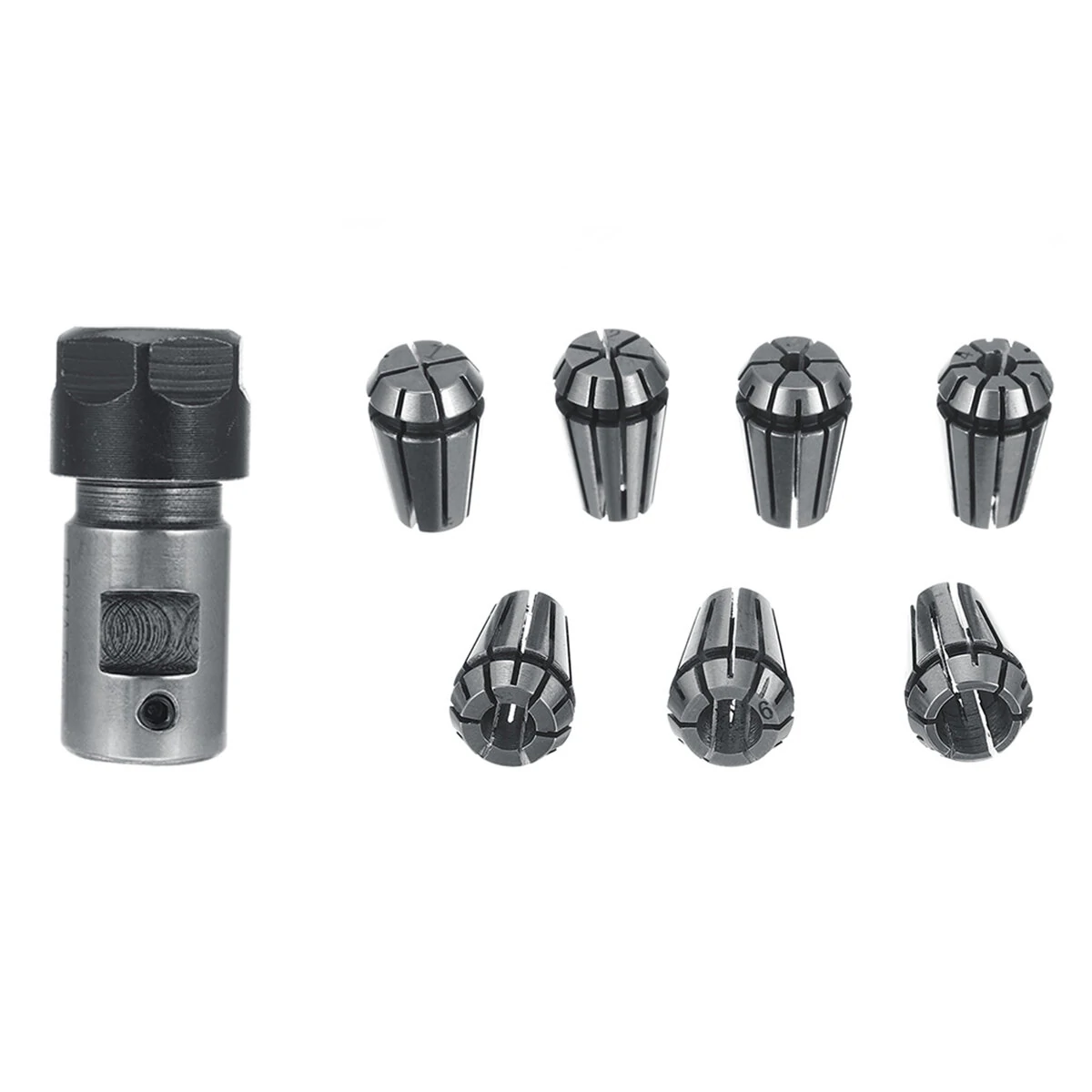 ER11 Spring Collet Set - 7Pcs 1-7mm with 5mm Motor Shaft Extension Rod