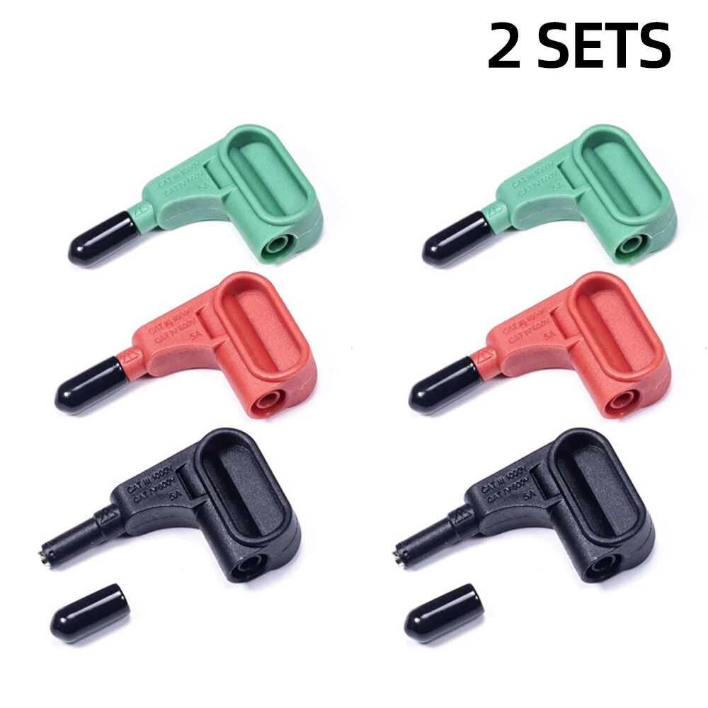 6PCS Magnetic Head Terminal Block with 4mm Banana Plug | Fast Solder-Free | CAT III 1000V for Multimeter