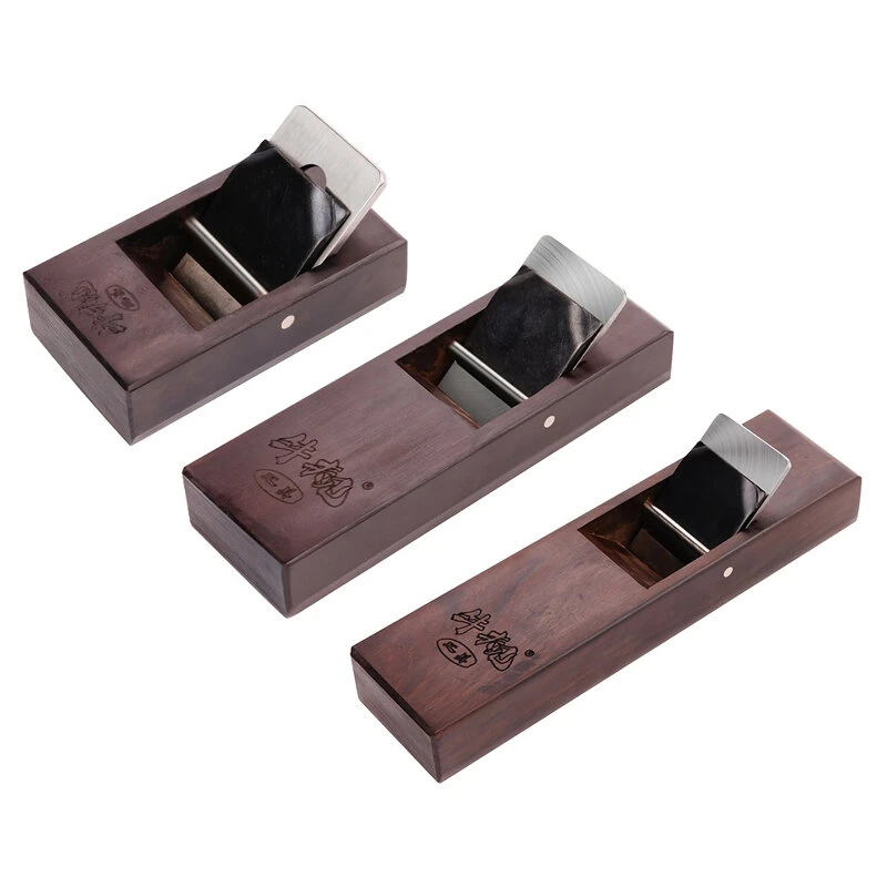 Ebony Hand Plane - High Speed Steel Blades | Manual Block Planer for Chamfering & Trimming