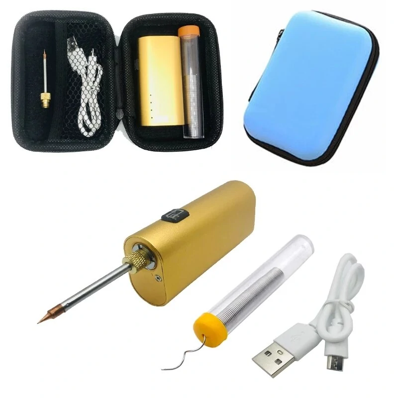 5V 10W Portable Soldering Iron Kit - USB Rechargeable & Lithium Battery