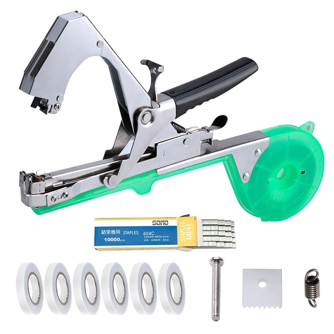 6PCS Garter Plant Tying Machine | Hand Tool for Branch Binding & Garden Tapes