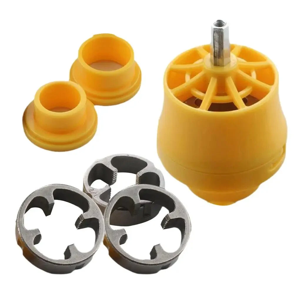 Plastic Pipe Thread Die Kit - 6pcs Plumbing Tools Set with Tap Wrench | Repair Kit